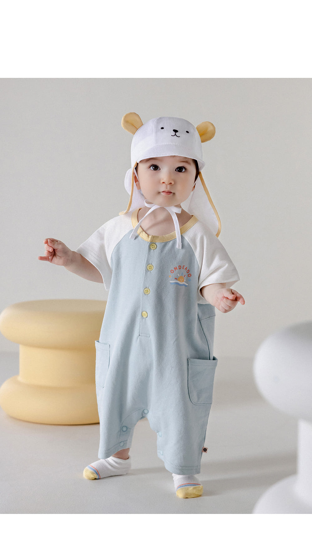 Kids Clara - Korean Baby Fashion - #babyclothing - Huego Baby Play Body Suit