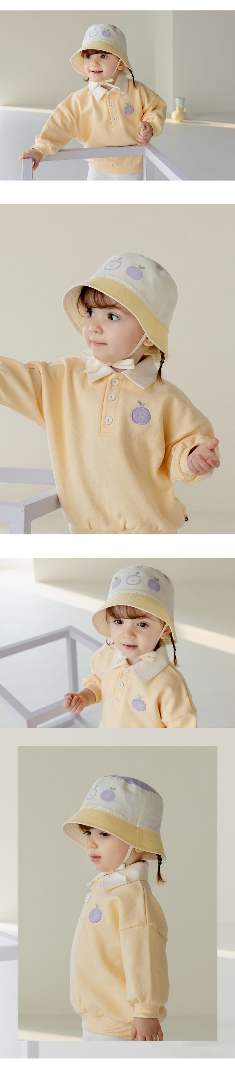 Kids Clara - Korean Baby Fashion - #babyfashion - Endler Reversible Baby Bucket Hat - 5