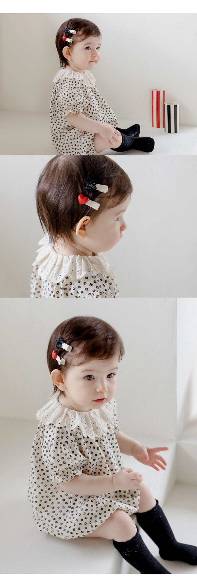 Kids Clara - Korean Baby Fashion - #babyfever - Naelly Baby Hair Pin 3type Set (5ea 1set) - 2