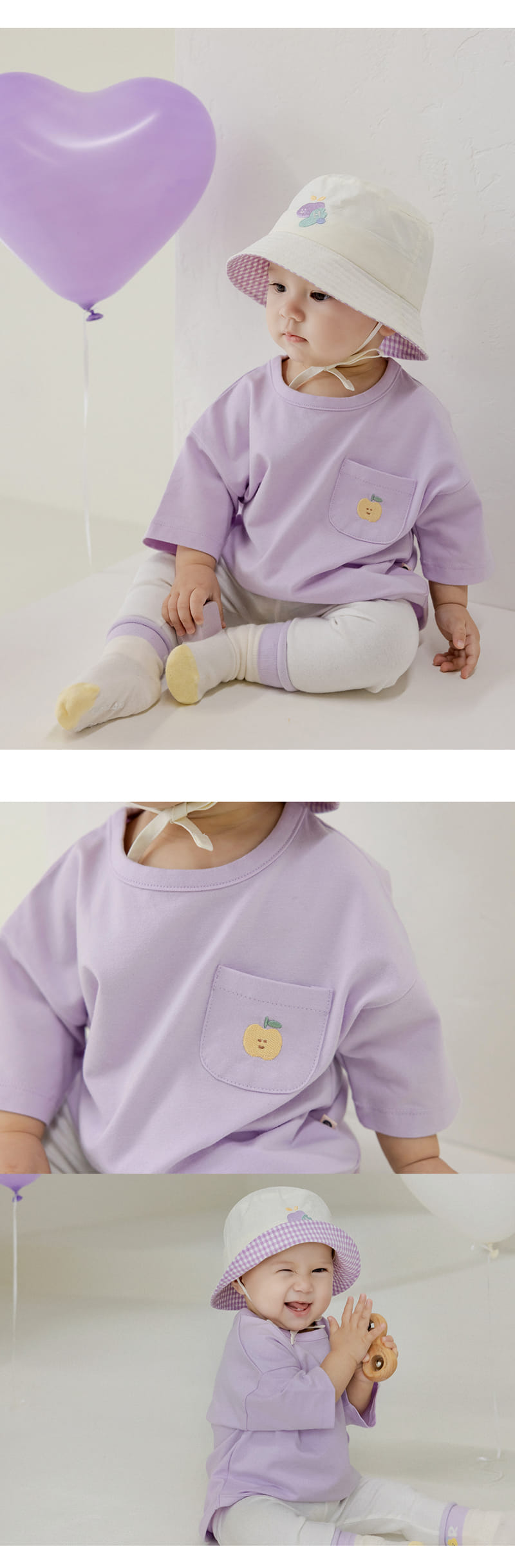 Kids Clara - Korean Baby Fashion - #babygirlfashion - Rashple Baby Tee - 7