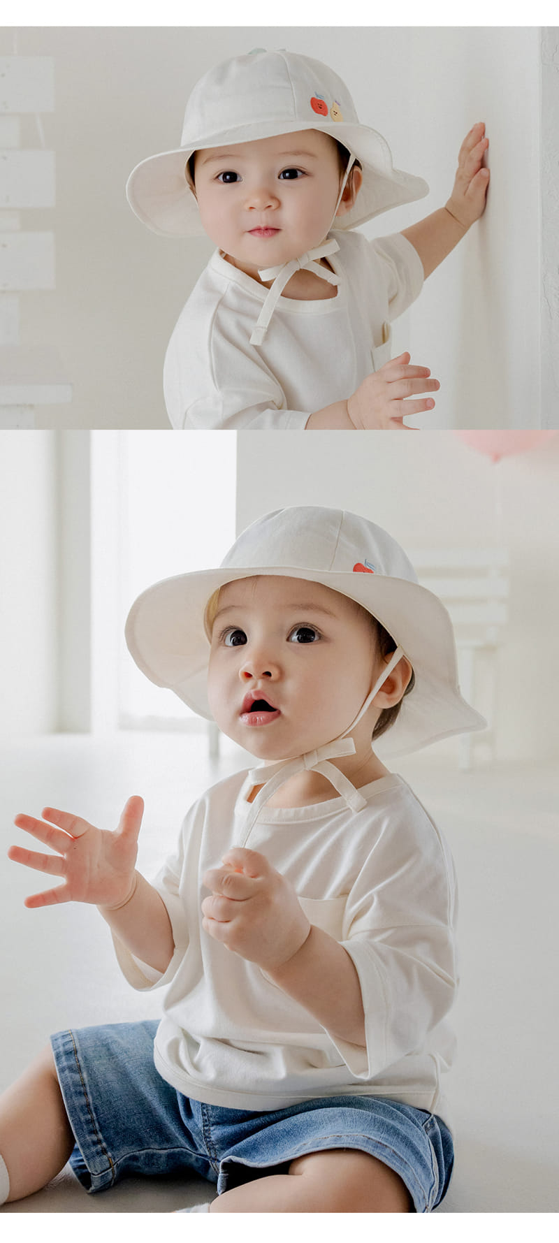 Kids Clara - Korean Baby Fashion - #babyfever - Purto Baby Sun Hat - 4