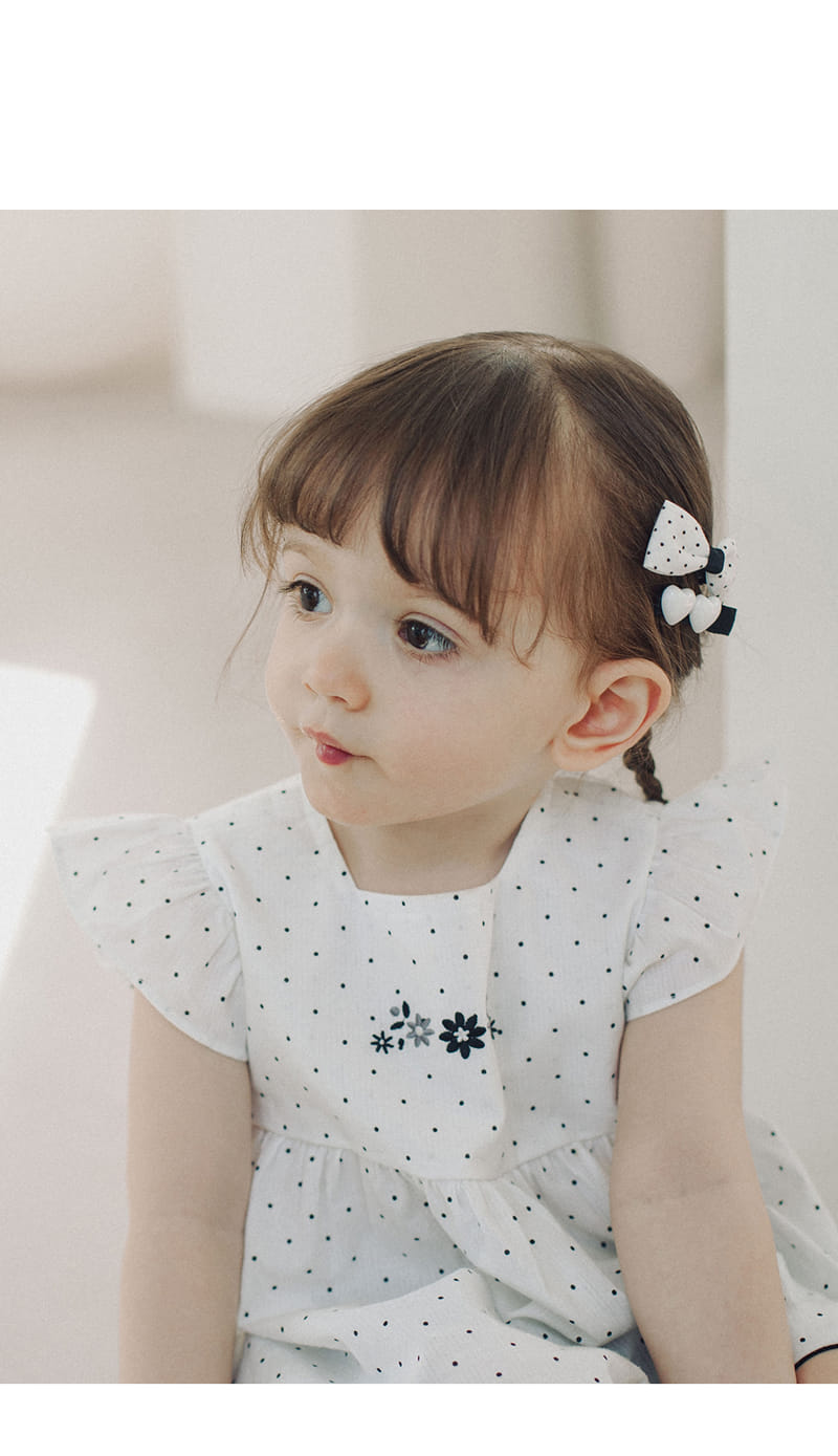 Kids Clara - Korean Baby Fashion - #babygirlfashion - Cliff Baby Hair Pin 2type Set ( 5ea 1set)