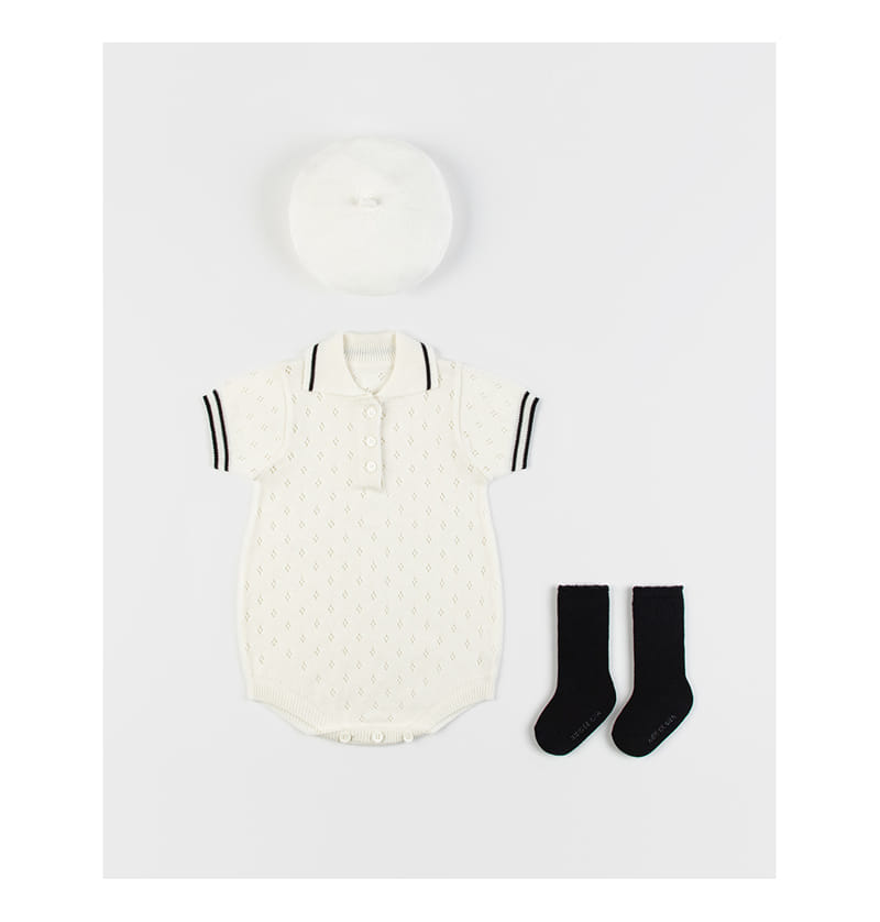 Kids Clara - Korean Baby Fashion - #babygirlfashion - Loyne Knit Baby Body Suit - 4