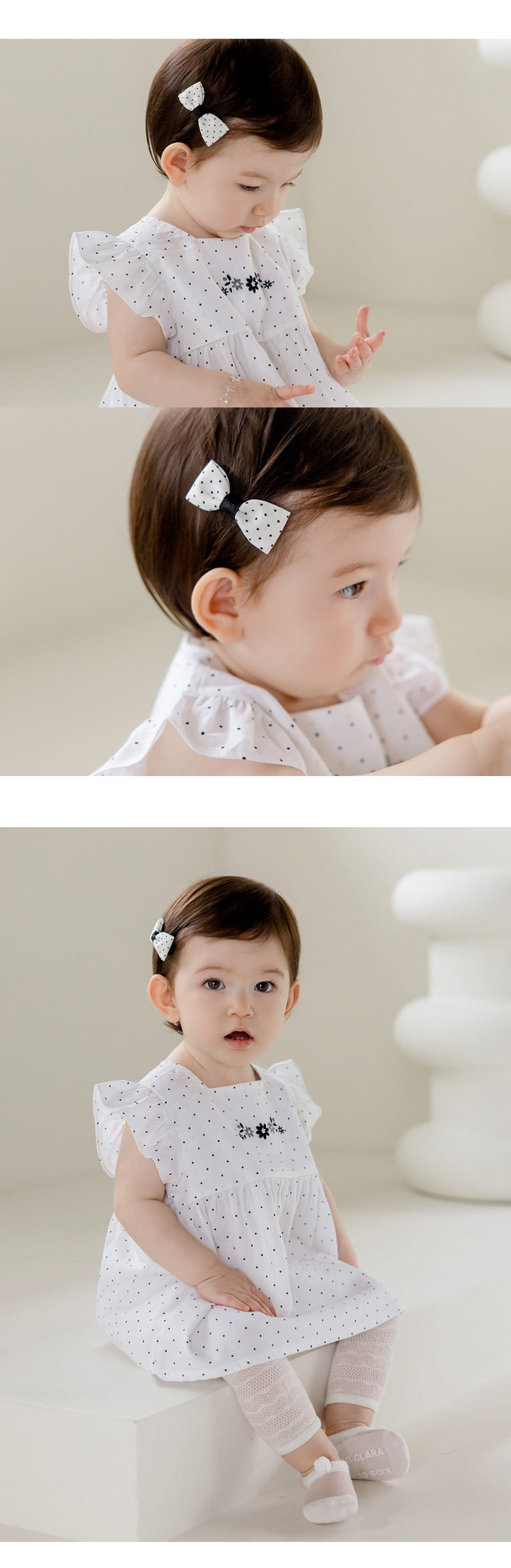 Kids Clara - Korean Baby Fashion - #babylifestyle - Cliff Baby Hair Pin 2type Set ( 5ea 1set) - 2