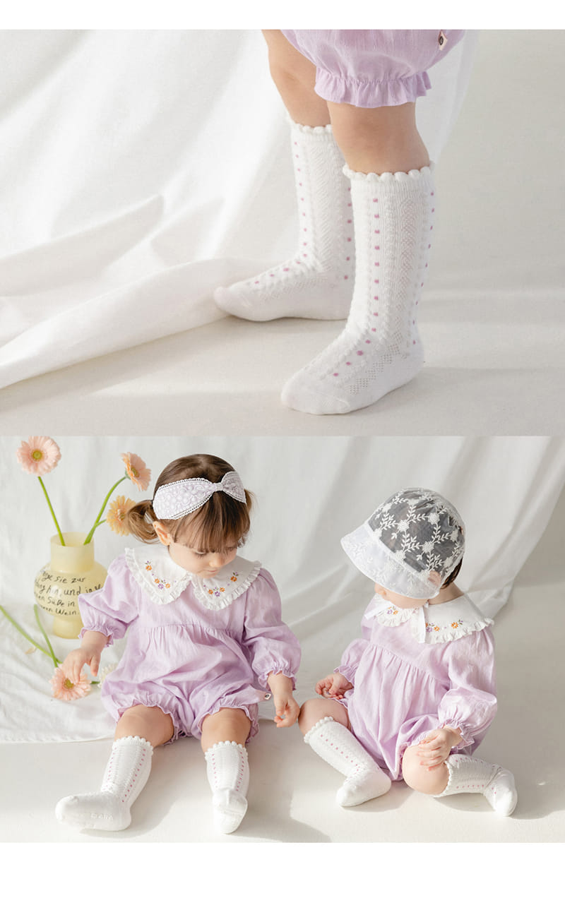 Kids Clara - Korean Baby Fashion - #babyoninstagram - Leanna Baby Knee Socks (5ea 1set) - 3