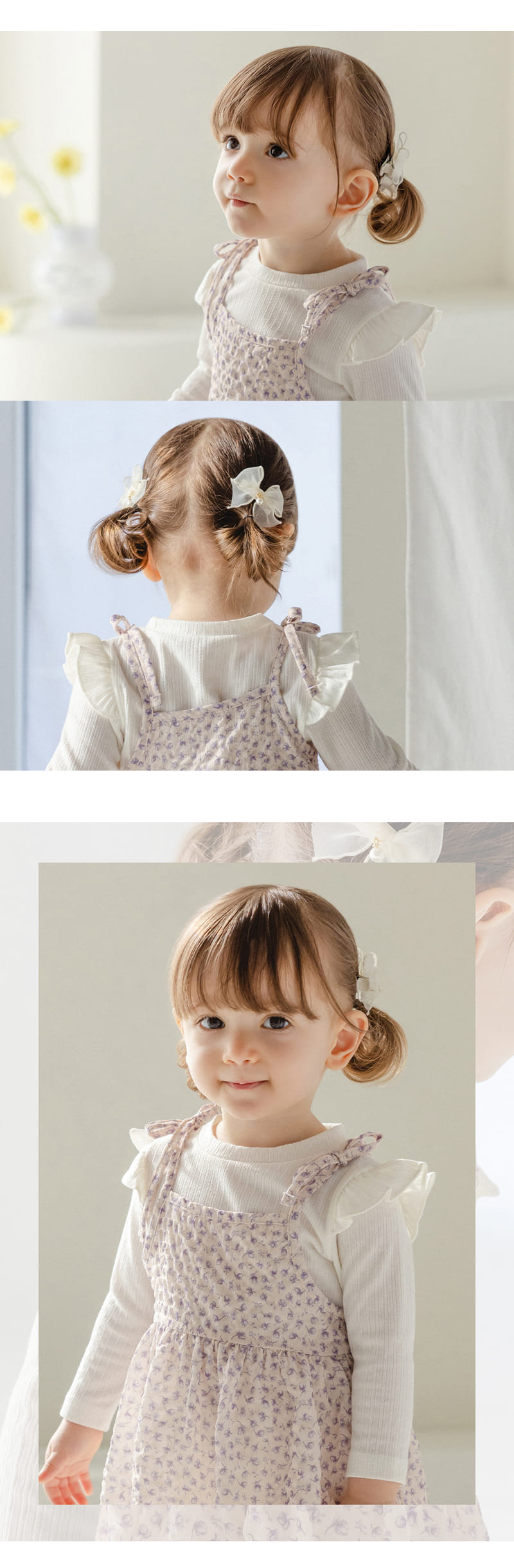 Kids Clara - Korean Baby Fashion - #babyoninstagram - Posy Baby Hair Pin 2ea Set (5ea 1set) - 2