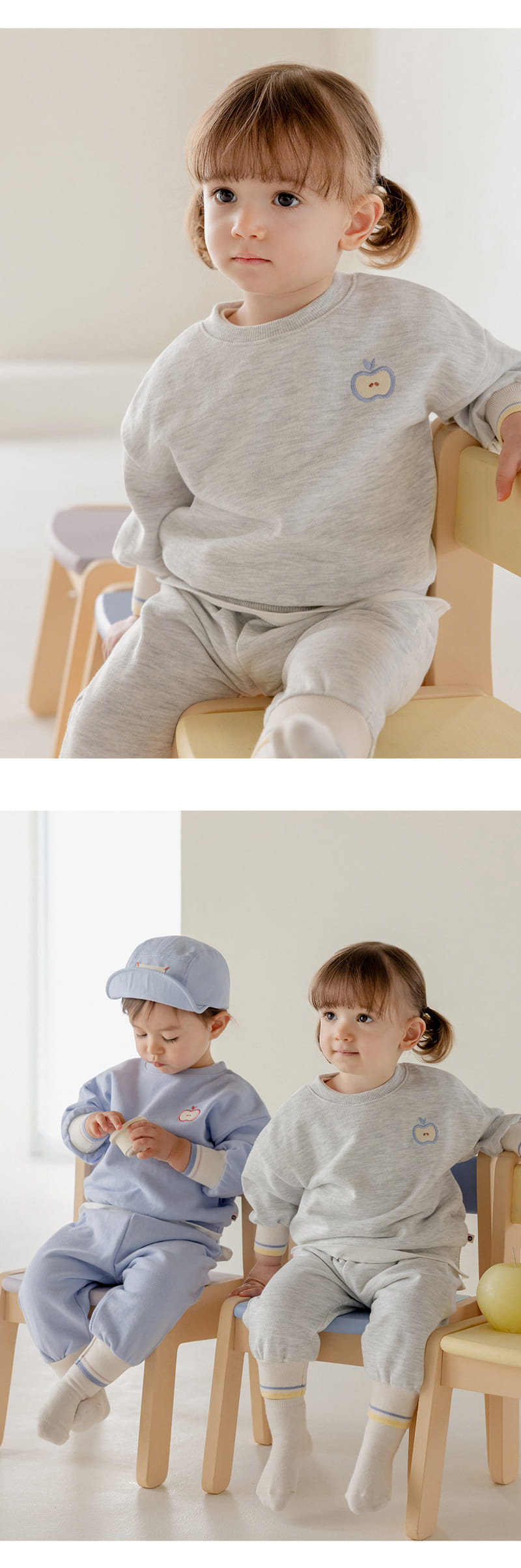 Kids Clara - Korean Baby Fashion - #babyoninstagram - Onle Baby Top Bottom Set - 2