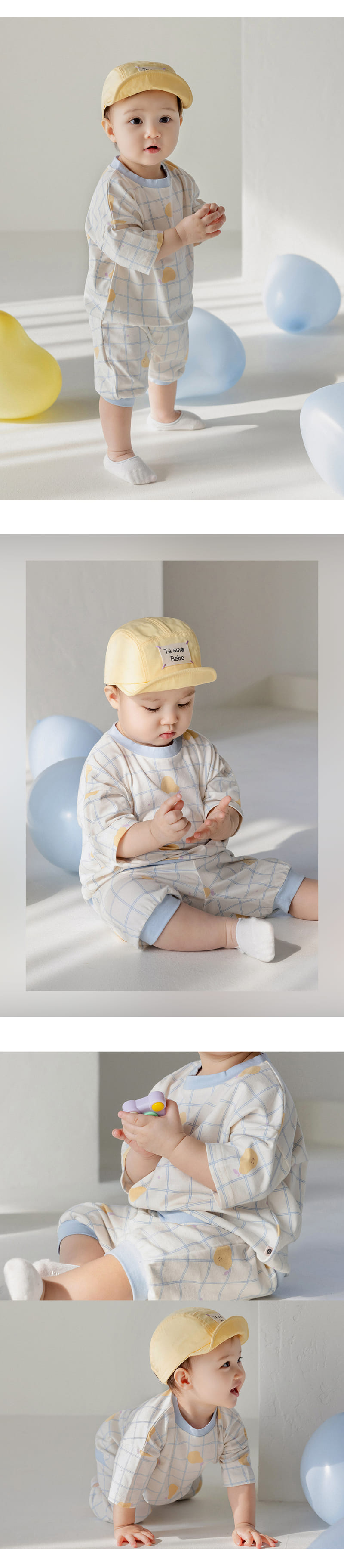 Kids Clara - Korean Baby Fashion - #babyoninstagram - Putto Baby Short Top Bottom Set - 8