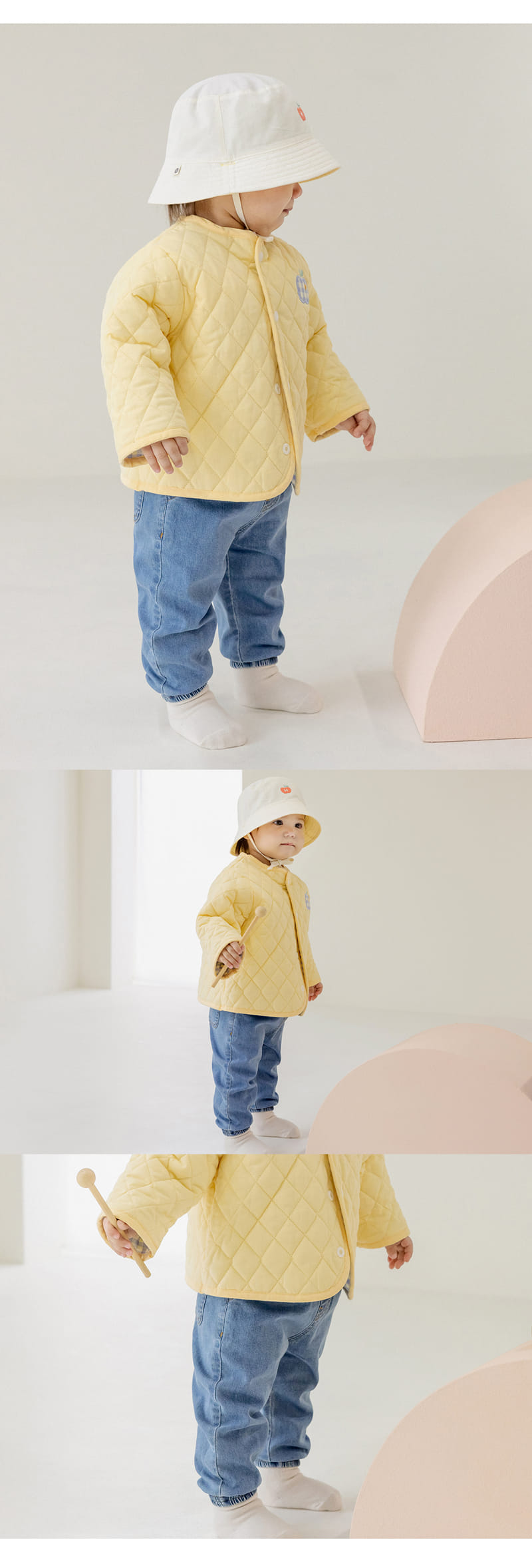 Kids Clara - Korean Baby Fashion - #babyoninstagram - Ayaan Denim Baby Jogger Pants - 4