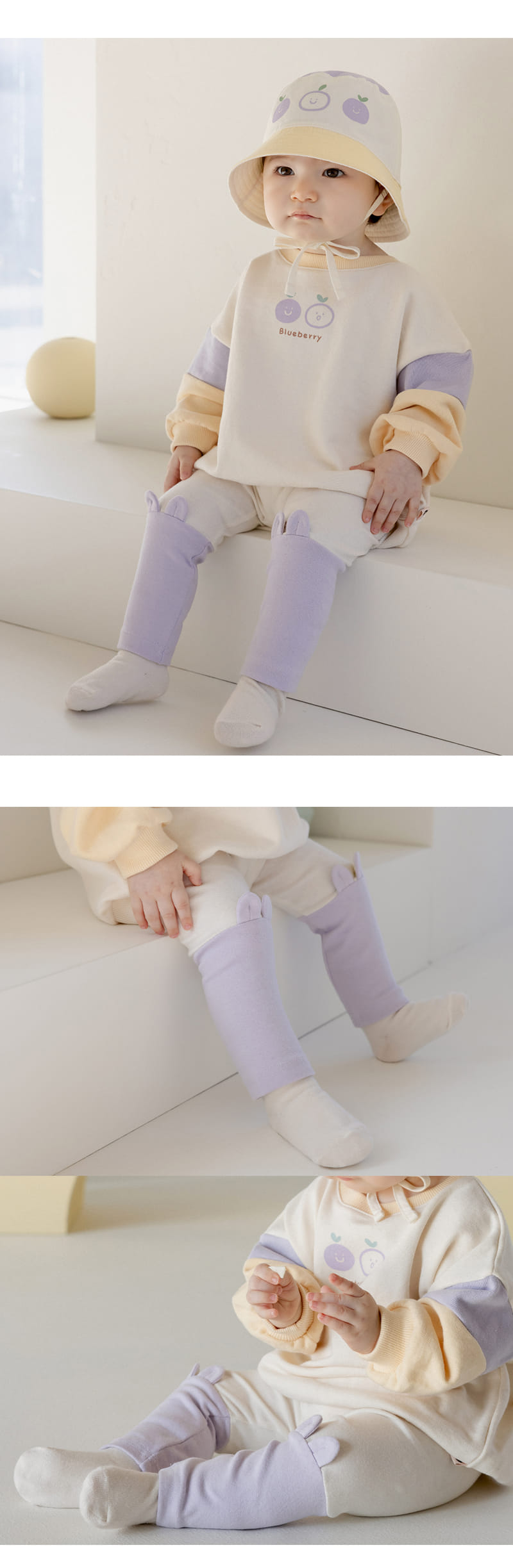 Kids Clara - Korean Baby Fashion - #babyootd - Harmony Color Baby Leggings - 2