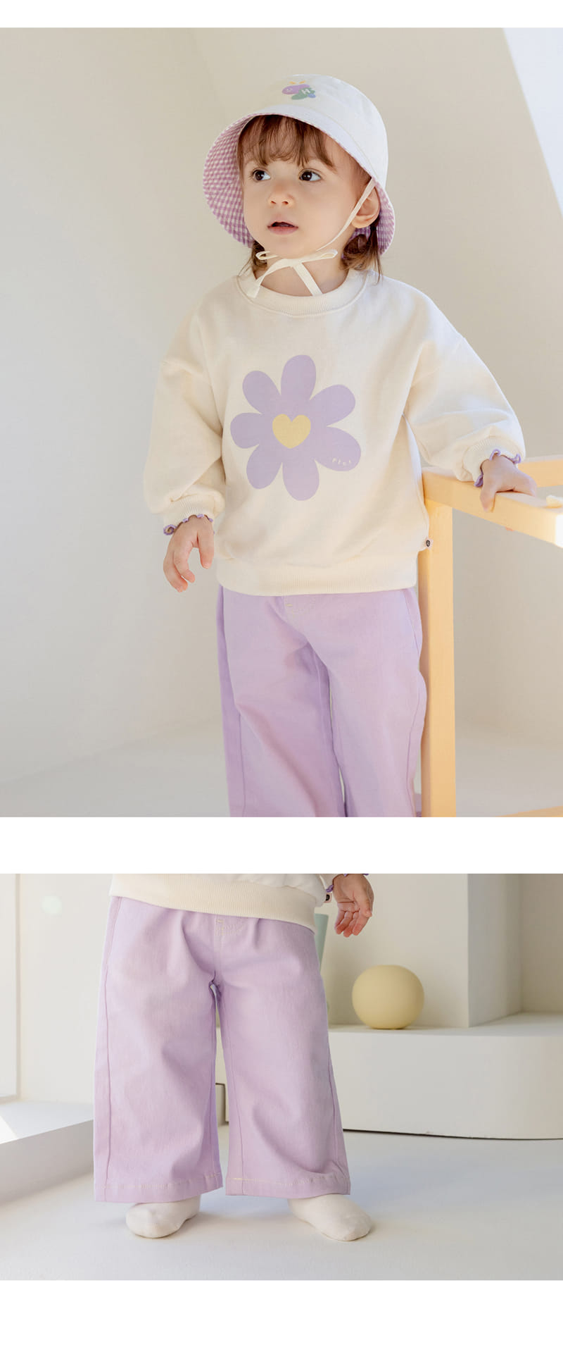 Kids Clara - Korean Baby Fashion - #babyootd - Kummy Wide Baby Pants - 4