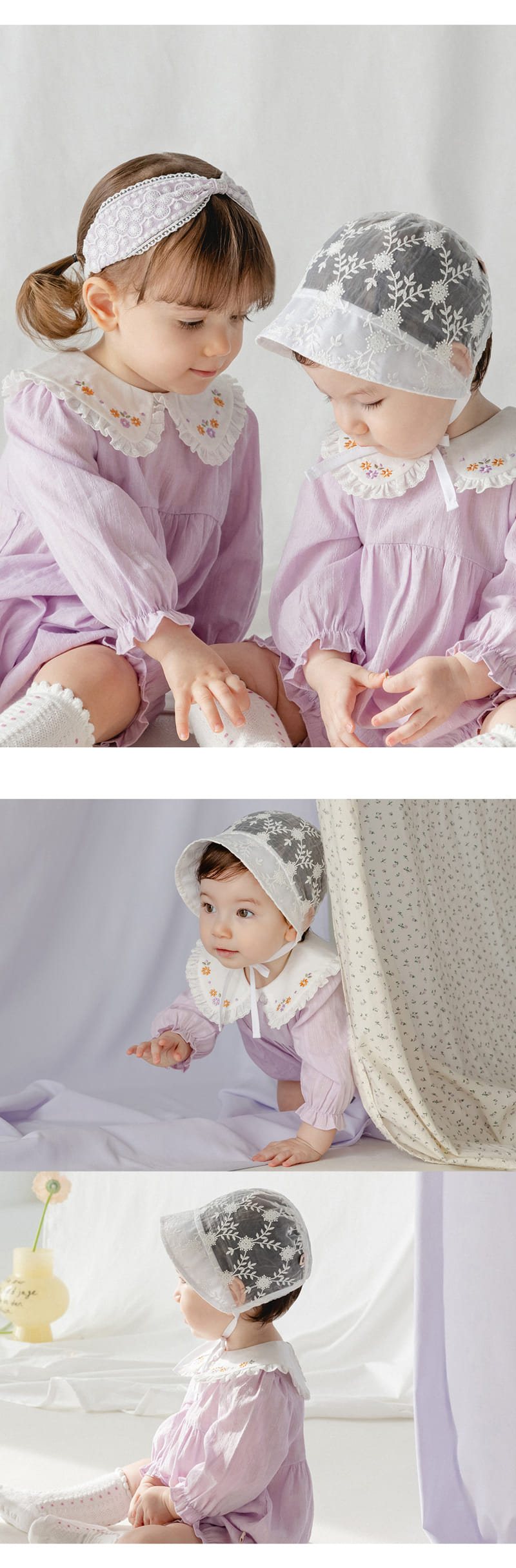 Kids Clara - Korean Baby Fashion - #babyoutfit - Brianna Baby Bonnet - 3