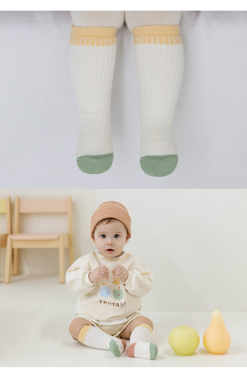 Kids Clara - Korean Baby Fashion - #babyootd - Poddy Baby Knee Socks (5ea 1set) - 4