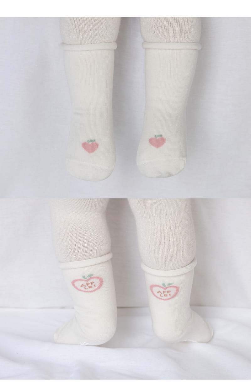 Kids Clara - Korean Baby Fashion - #babyoutfit - Bbeua Rolling Baby Socks (5ea 1set) - 2