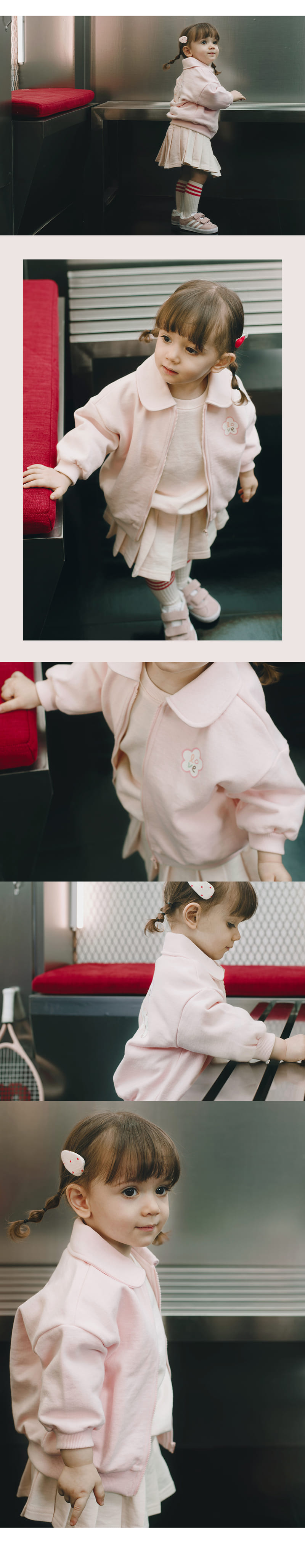 Kids Clara - Korean Baby Fashion - #babyootd - Delling Baby Zip Up - 4