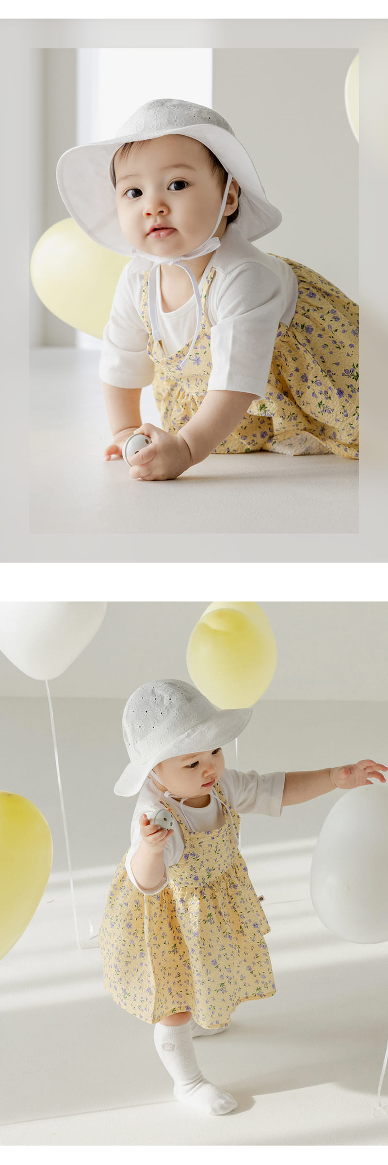 Kids Clara - Korean Baby Fashion - #babywear - Leanna Eyelet Baby Sun Hat - 3