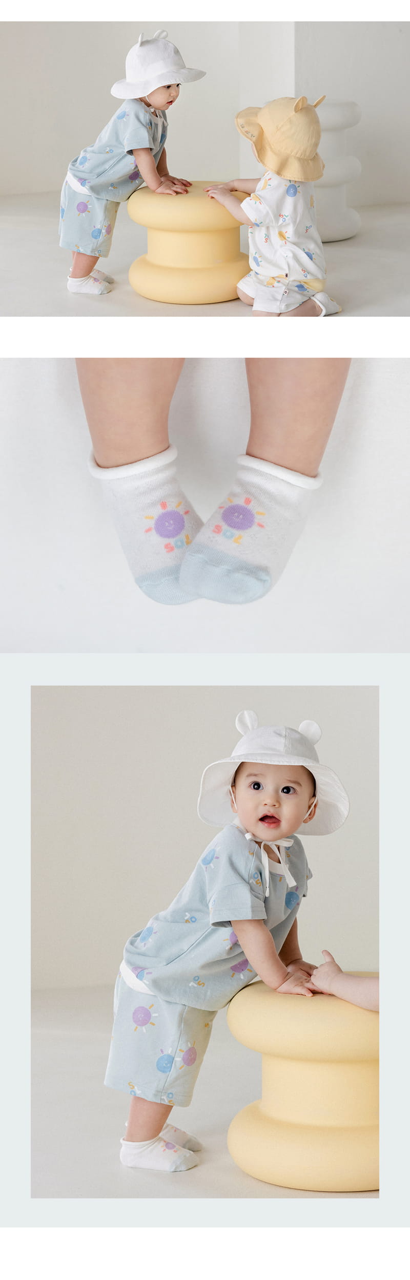 Kids Clara - Korean Baby Fashion - #babywear - Felix Rollling Summer Baby Socks (5ea 1set) - 6