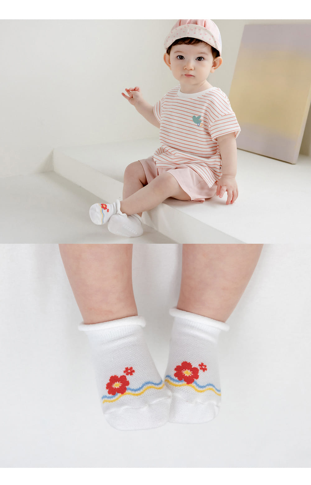 Kids Clara - Korean Baby Fashion - #babyoutfit - Bendy Rolling Summer Baby Socks (5ea 1set) - 4