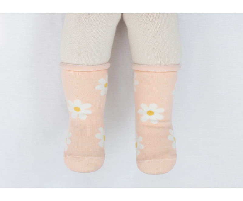 Kids Clara - Korean Baby Fashion - #onlinebabyboutique - Floelle Rolling Baby Socks (5ea 1set) - 3