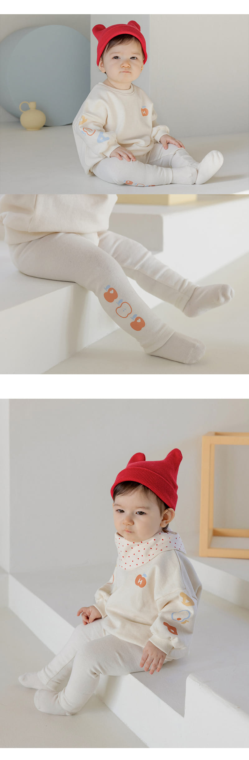 Kids Clara - Korean Baby Fashion - #onlinebabyboutique - Bony Baby Leggings - 5