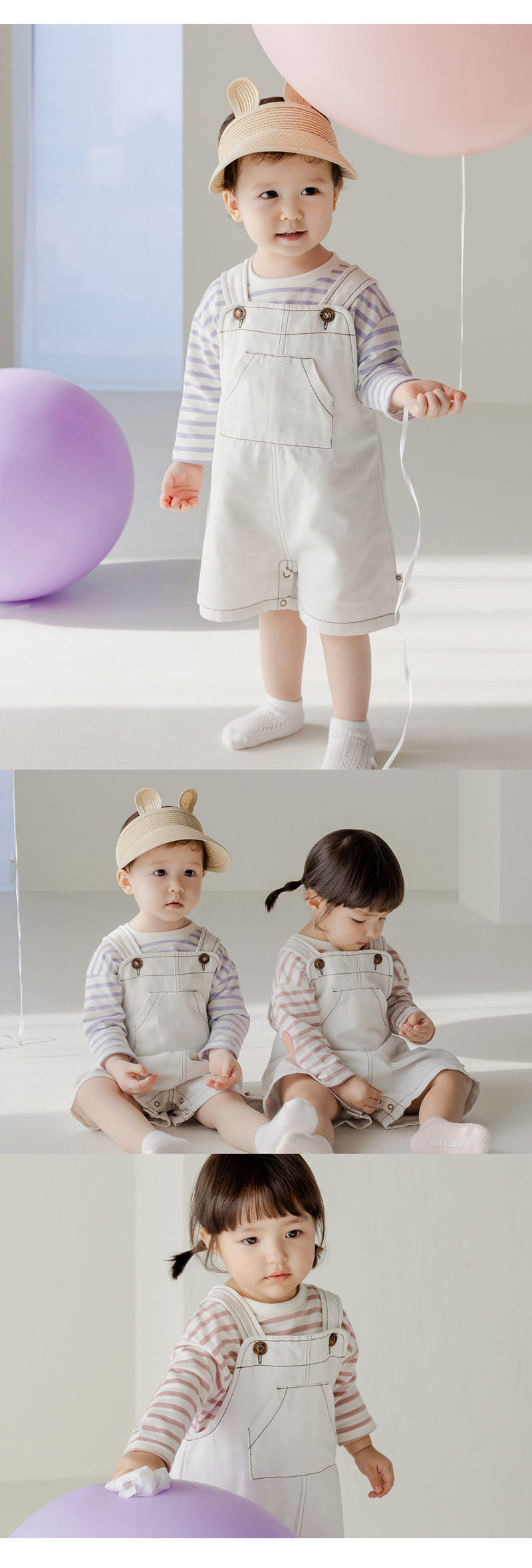 Kids Clara - Korean Baby Fashion - #onlinebabyboutique - Urban Baby Dungarees Pants - 5