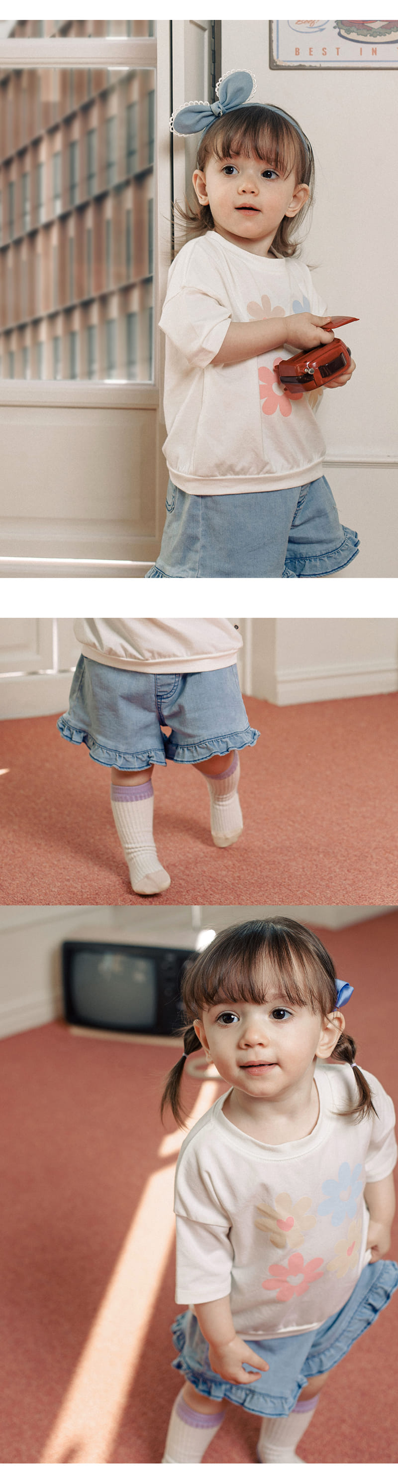 Kids Clara - Korean Baby Fashion - #onlinebabyboutique - Glory Denim Baby Pants - 3