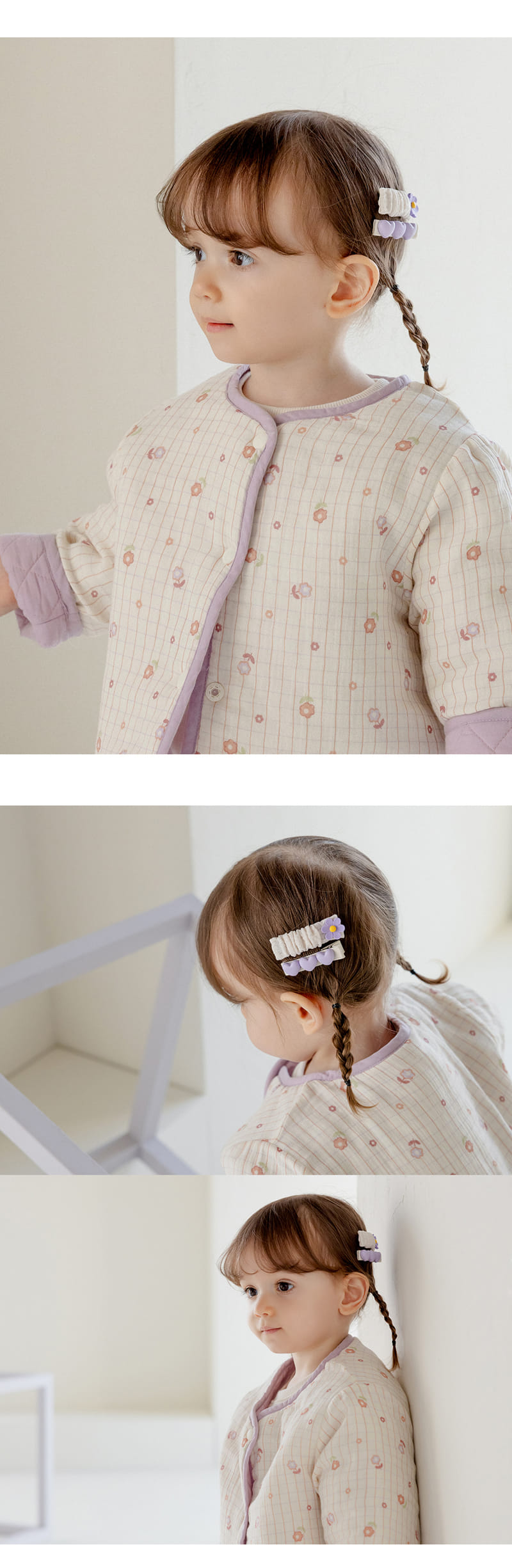 Kids Clara - Korean Baby Fashion - #onlinebabyshop - Joanna Baby Hair Pin 2ea Set (5ea 1set) - 2