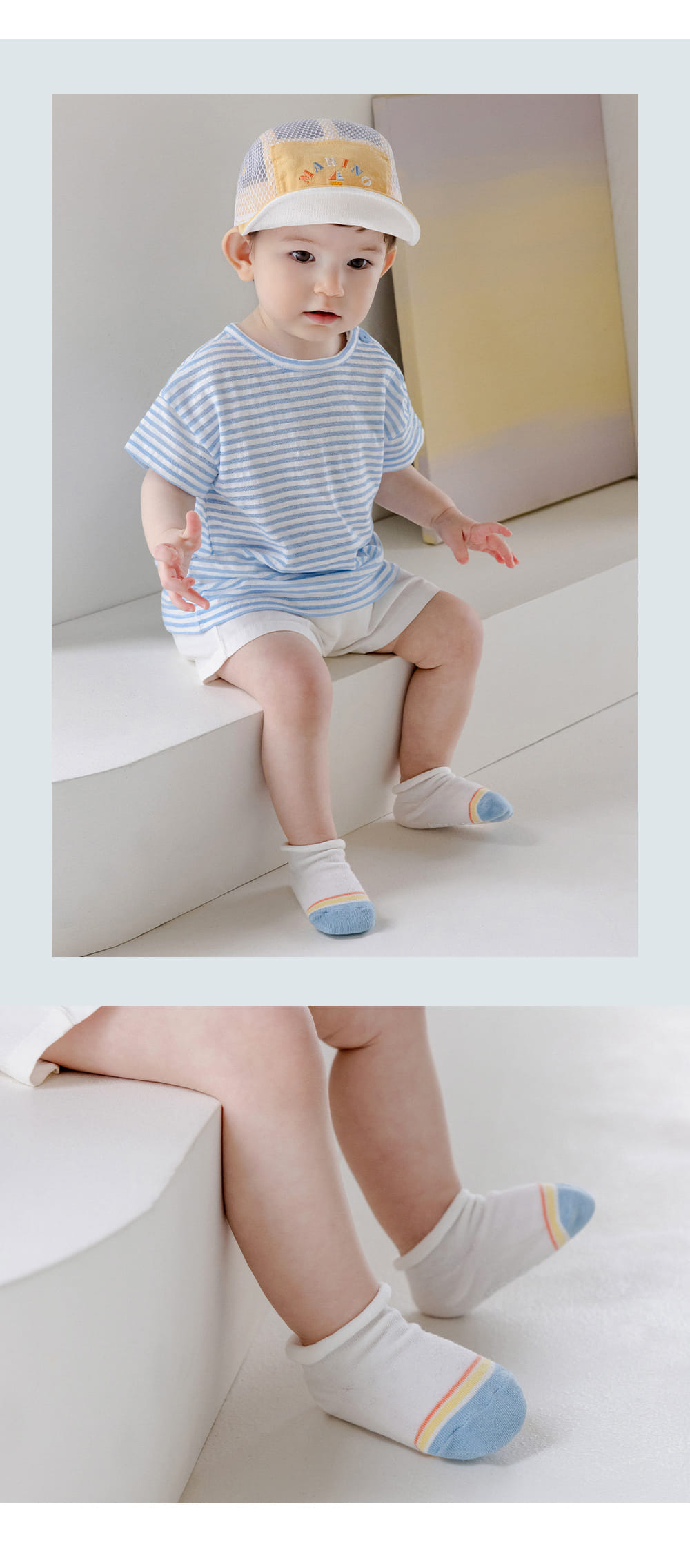 Kids Clara - Korean Baby Fashion - #onlinebabyshop - Aila Rolling Summer Baby Socks (5ea 1set) - 5