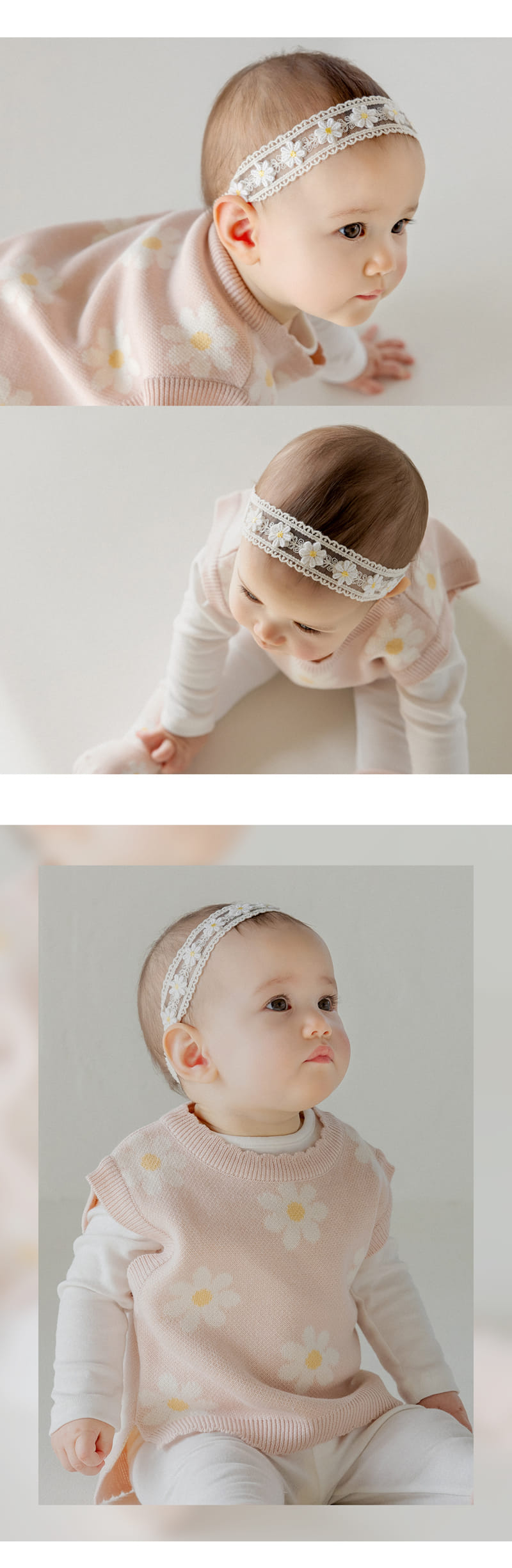 Kids Clara - Korean Baby Fashion - #smilingbaby - Floelle Baby Hair Band (5ea 1set) - 2