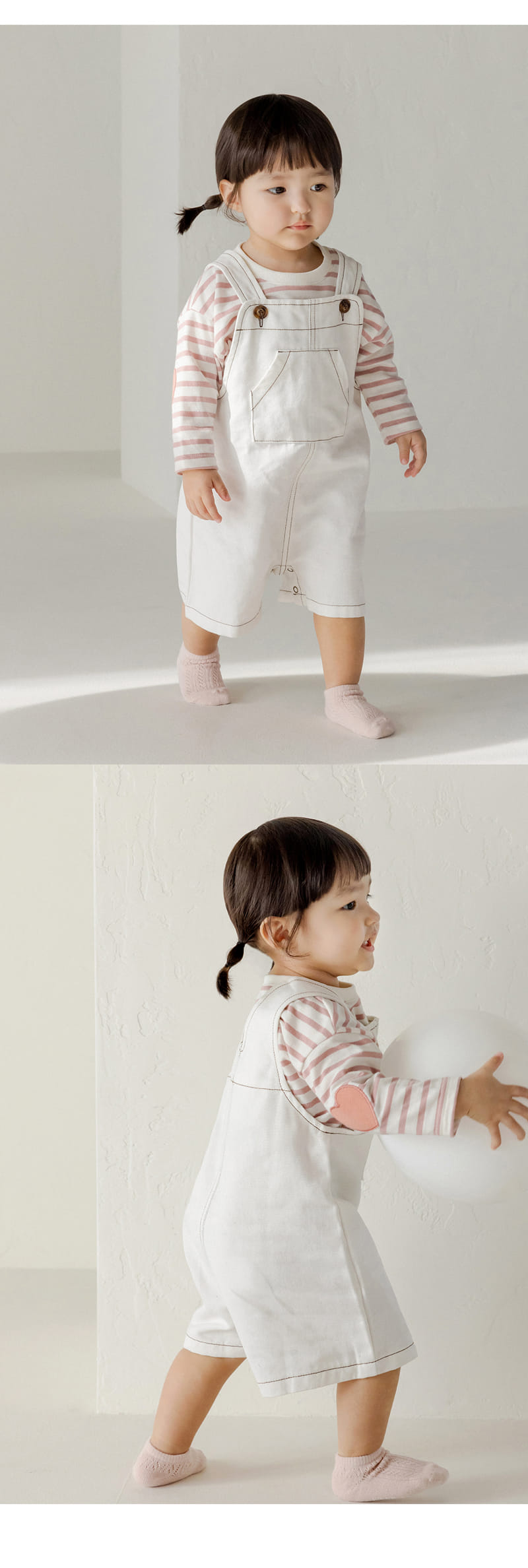 Kids Clara - Korean Baby Fashion - #smilingbaby - Urban Baby Dungarees Pants - 7