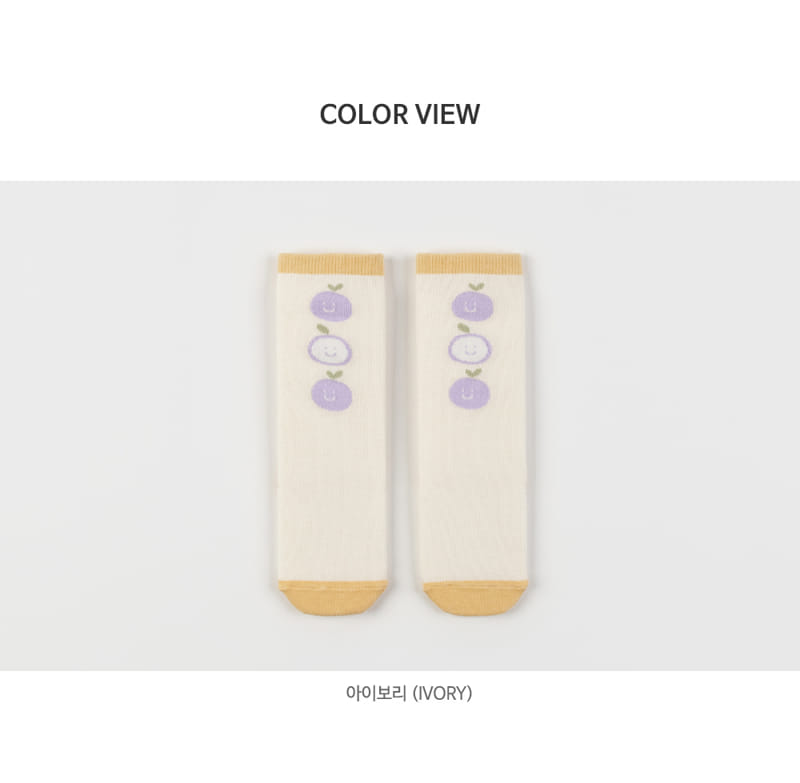 Kids Clara - Korean Baby Fashion - #smilingbaby - Purple Berry Baby Knee Socks - 8