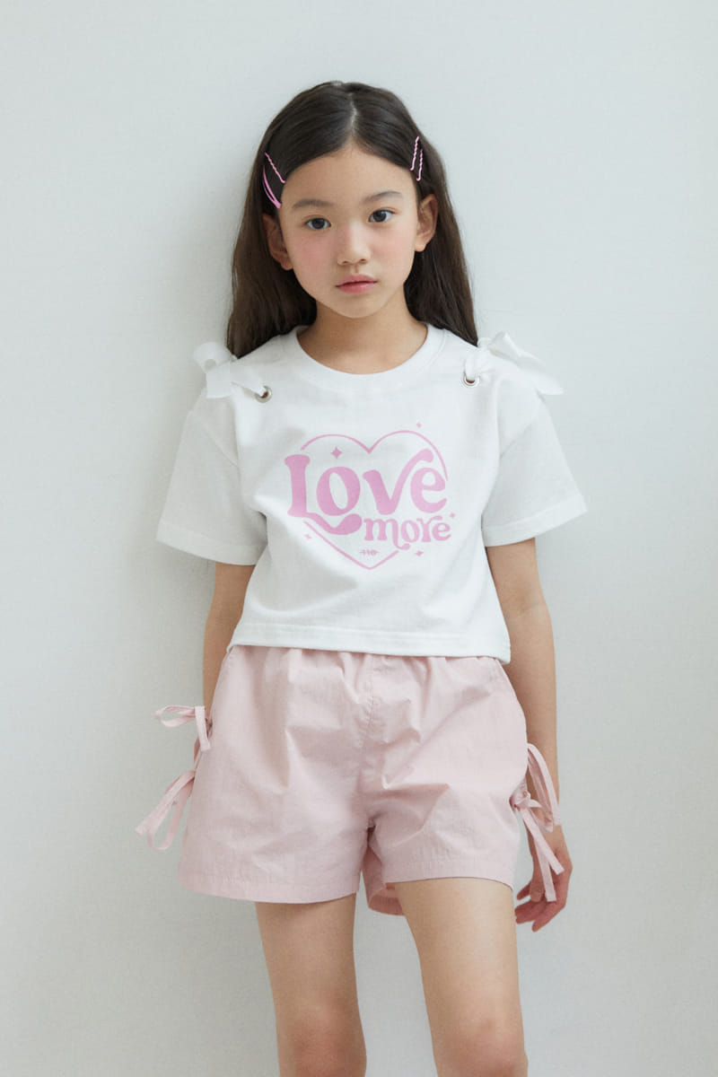 Kokoyarn - Korean Children Fashion - #Kfashion4kids - Heart More Ribbon Tee - 2