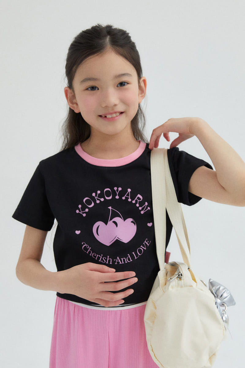 Kokoyarn - Korean Children Fashion - #designkidswear - Cherry Crop Tee - 6