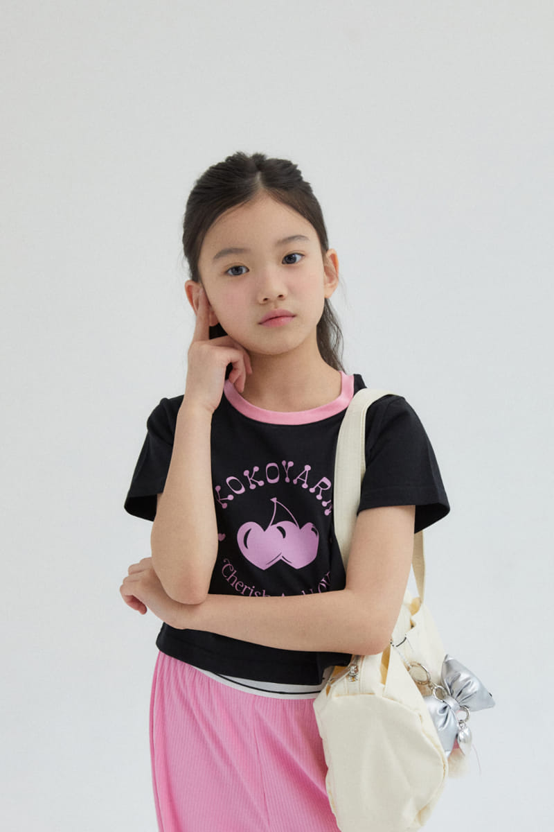 Kokoyarn - Korean Children Fashion - #fashionkids - Cherry Crop Tee - 8