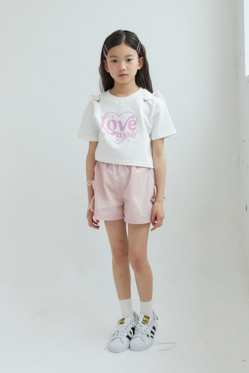 Kokoyarn - Korean Children Fashion - #littlefashionista - Heart More Ribbon Tee - 4