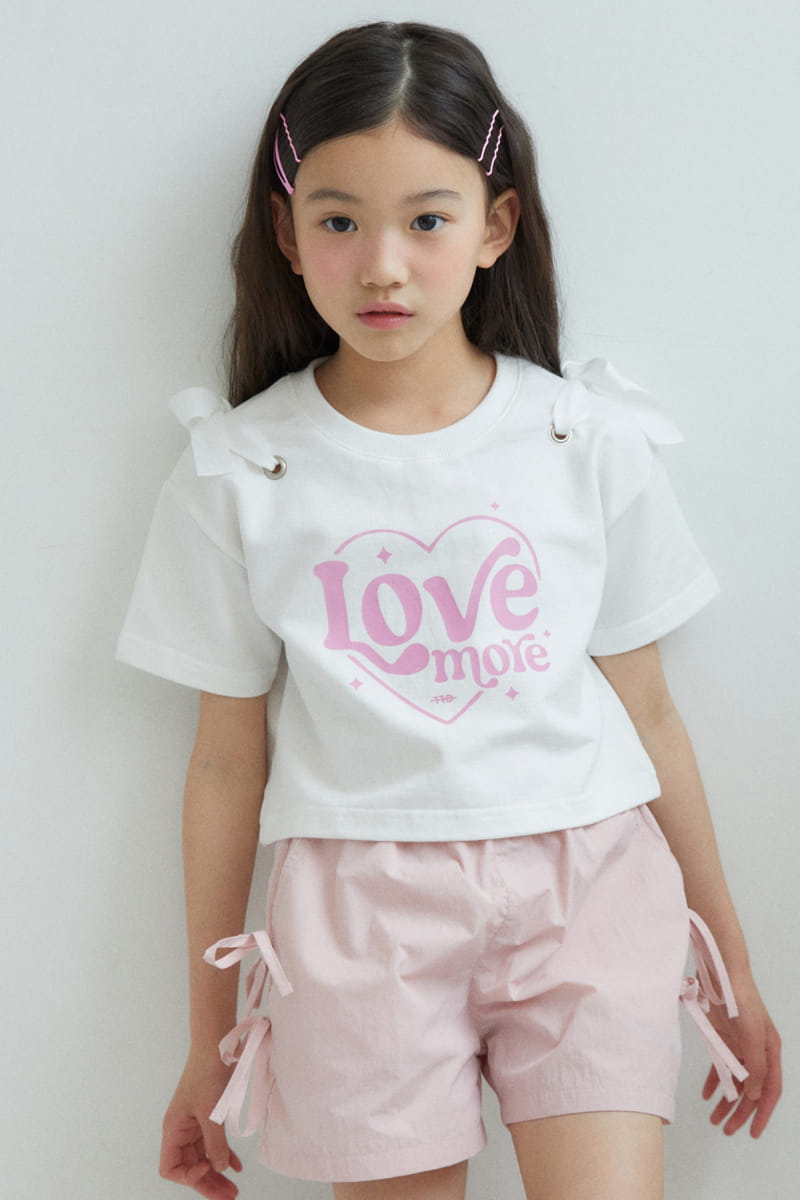 Kokoyarn - Korean Children Fashion - #minifashionista - Heart More Ribbon Tee - 5