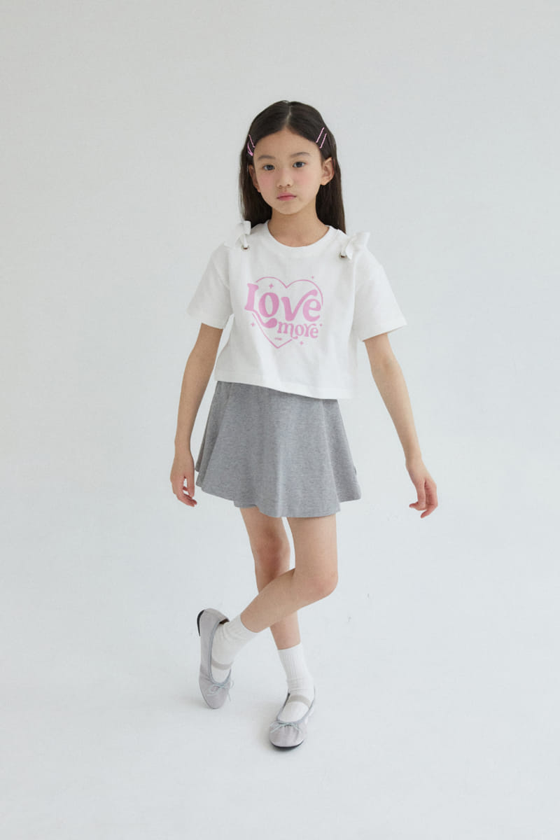 Kokoyarn - Korean Children Fashion - #stylishchildhood - Heart More Ribbon Tee - 9