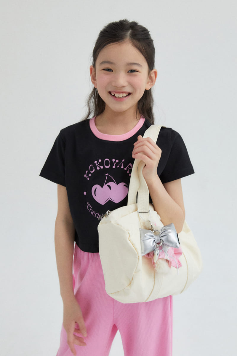 Kokoyarn - Korean Children Fashion - #stylishchildhood - Cherry Crop Tee - 3