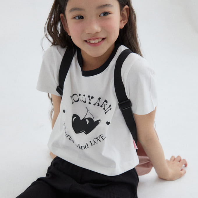 Kokoyarn - Korean Children Fashion - #todddlerfashion - Cherry Crop Tee