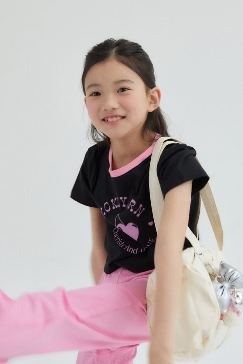 Kokoyarn - Korean Children Fashion - #toddlerclothing - Cherry Crop Tee - 2