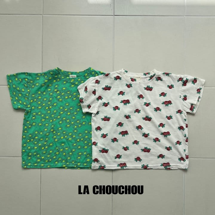 La Chouchou - Korean Children Fashion - #kidsshorts - Flower Tee