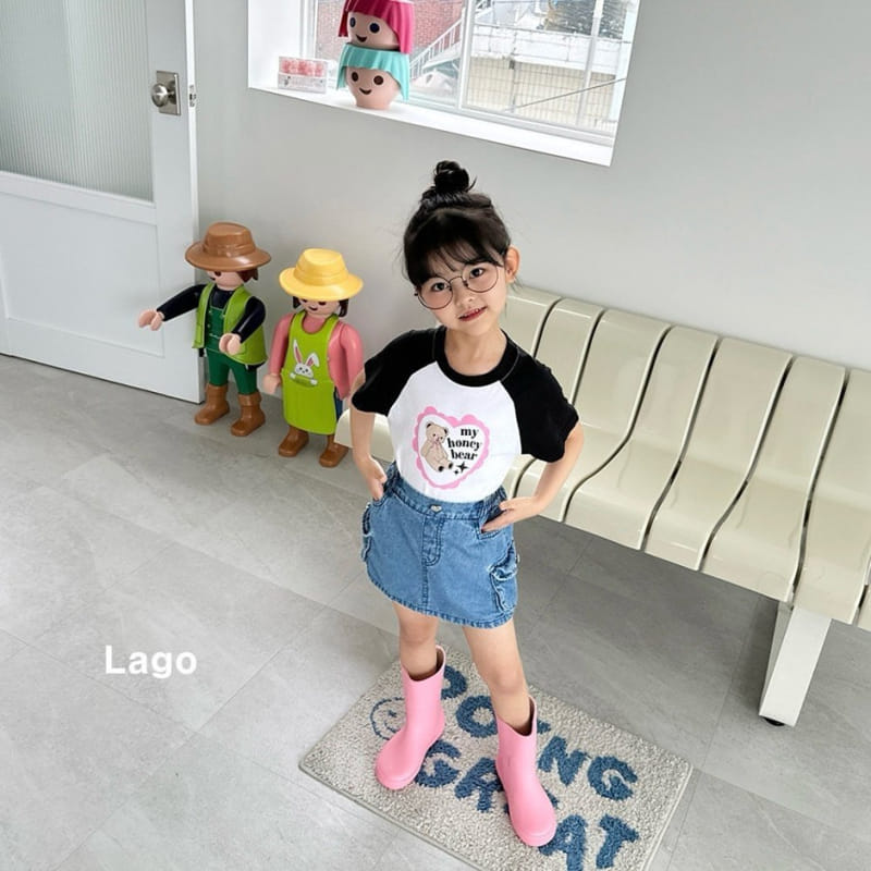 Lago - Korean Children Fashion - #kidzfashiontrend - Honey Bear Raglan Tee - 4