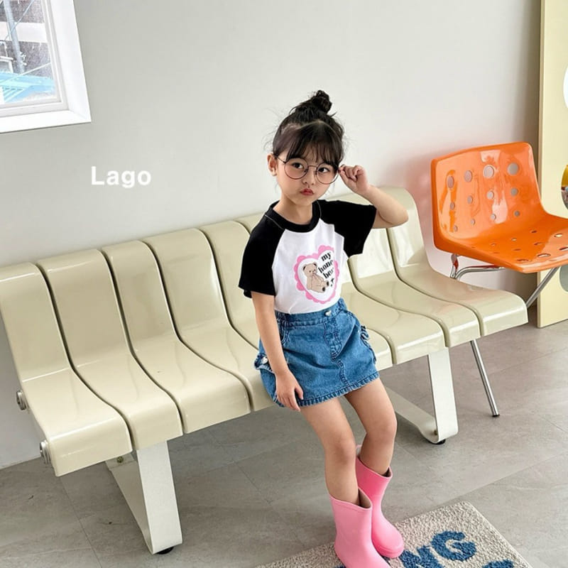 Lago - Korean Children Fashion - #littlefashionista - Honey Bear Raglan Tee - 5