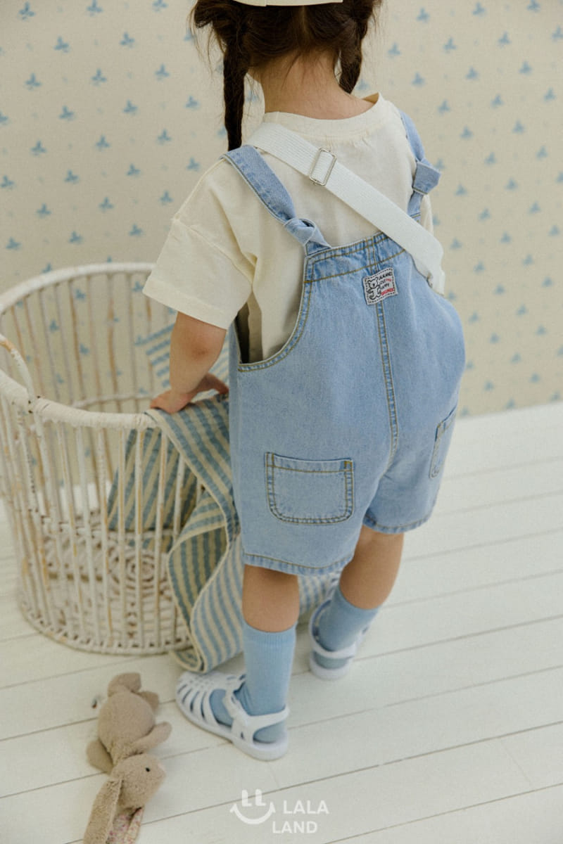 Lalaland - Korean Children Fashion - #childrensboutique - Denim Dungarees - 11