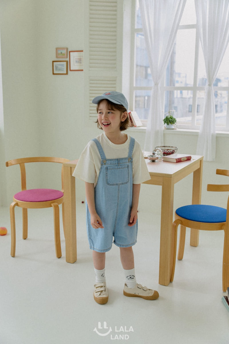 Lalaland - Korean Children Fashion - #littlefashionista - Denim Dungarees - 3