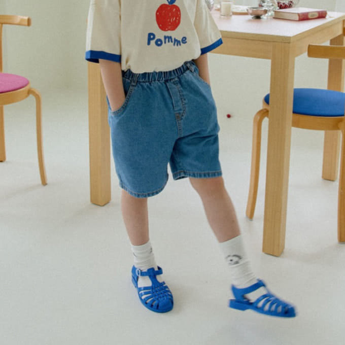 Lalaland - Korean Children Fashion - #littlefashionista - Denim Shorts