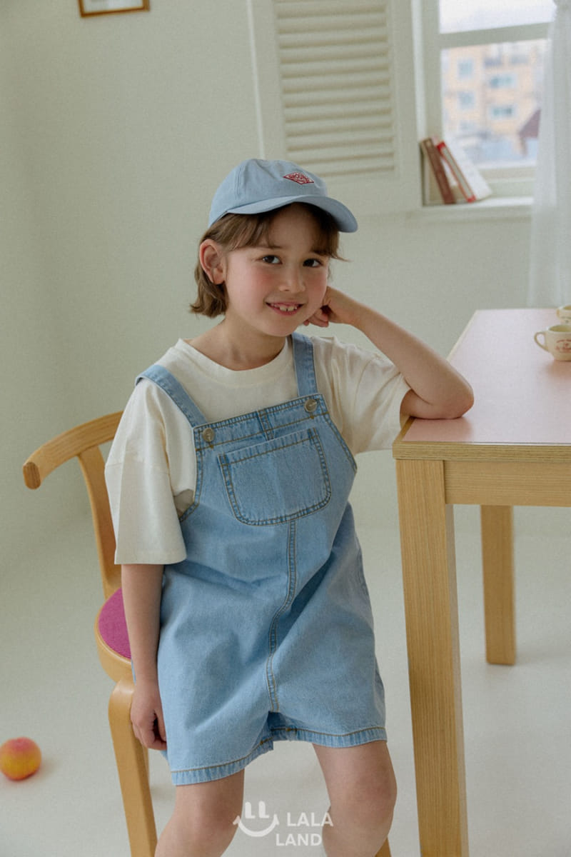 Lalaland - Korean Children Fashion - #todddlerfashion - Denim Dungarees - 7