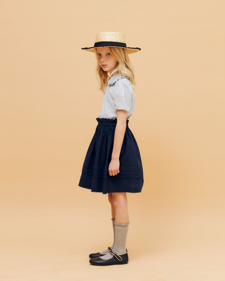 Le Bev - Korean Children Fashion - #discoveringself - Roe Eyelet Collar Tee - 2