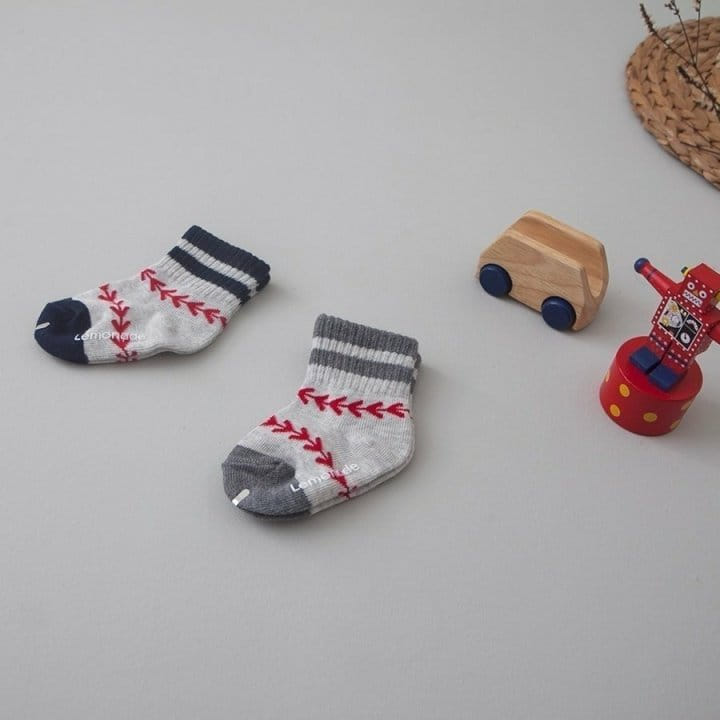 Lemonade - Korean Baby Fashion - #babygirlfashion - Baseball Socks - 2