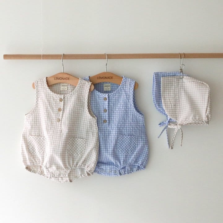 Lemonade - Korean Baby Fashion - #babyootd - Chess Body Suit - 2